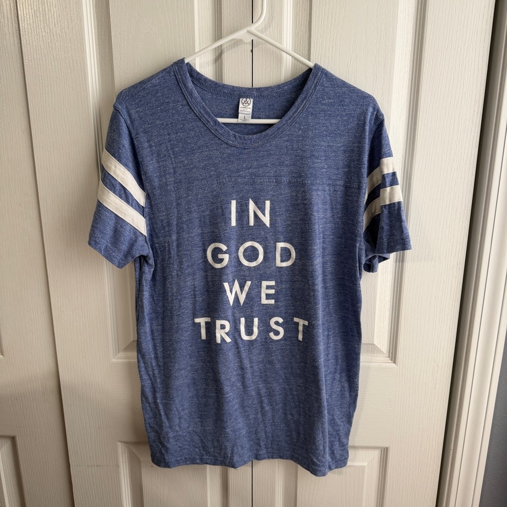 Alternative in god we‎ trust tee size large